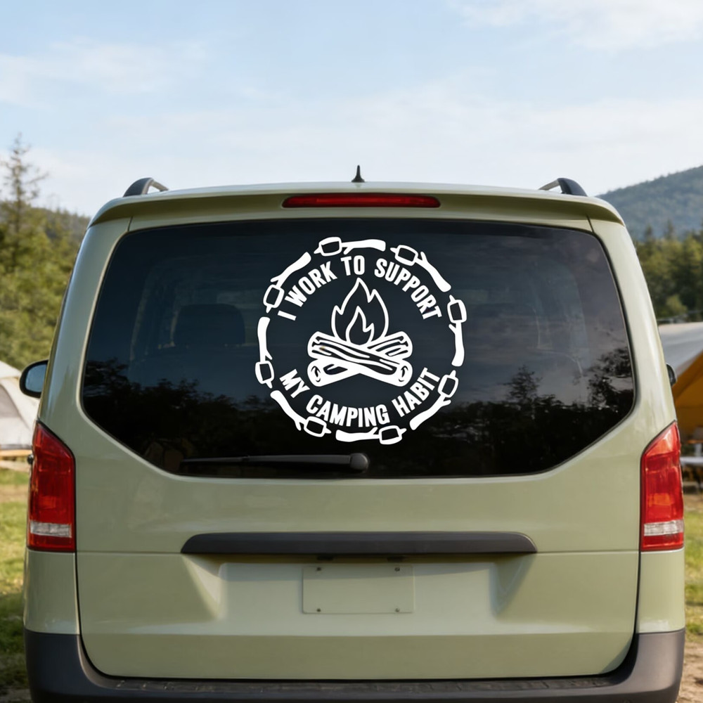 Grappig campingcitaat autostic - Outdoor Adventure Quotes recensie en prijs