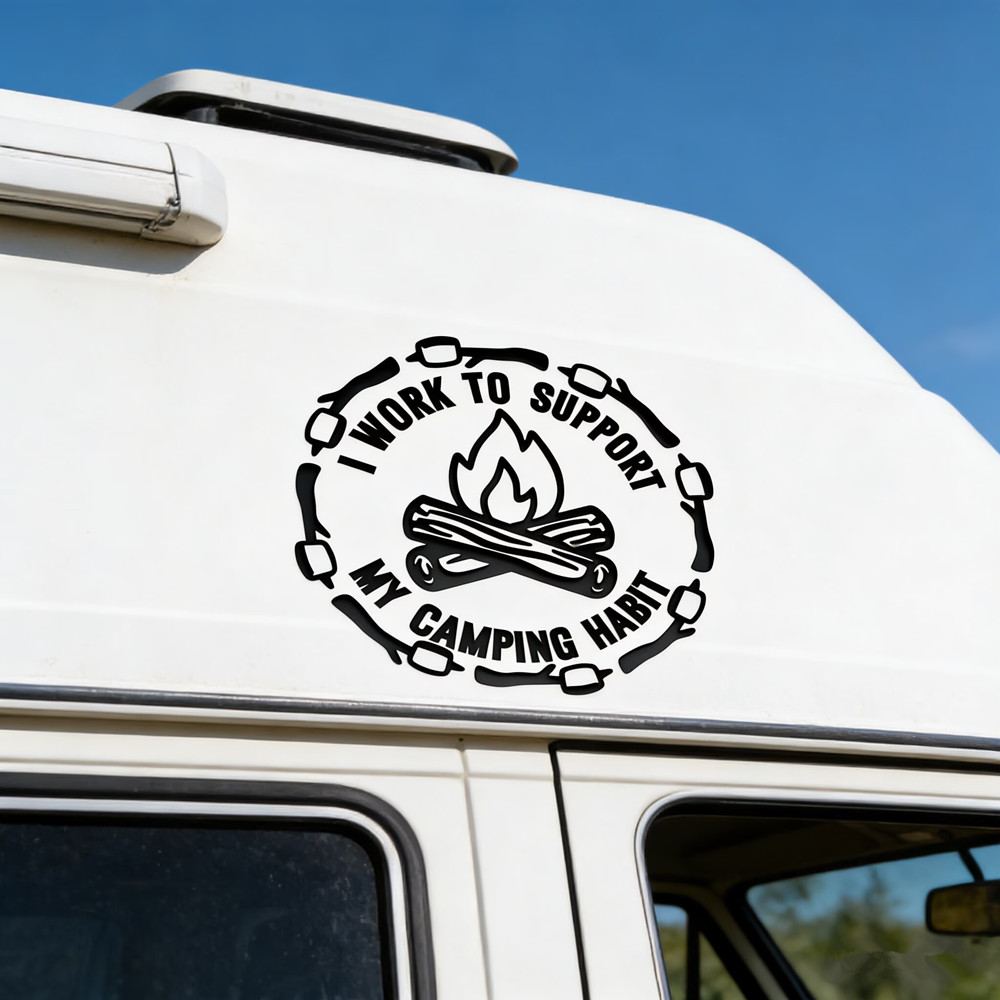 Grappig campingcitaat autostic - Outdoor Adventure Quotes recensie en prijs