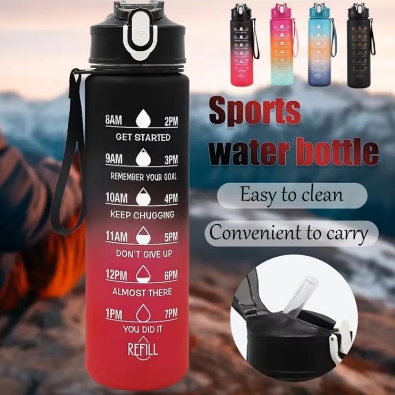 750ml Sportwaterfles met tijdr - Outdoor Adventure And Sports recensie en prijs
